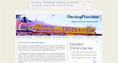 Desktop Screenshot of greattacohunt.com